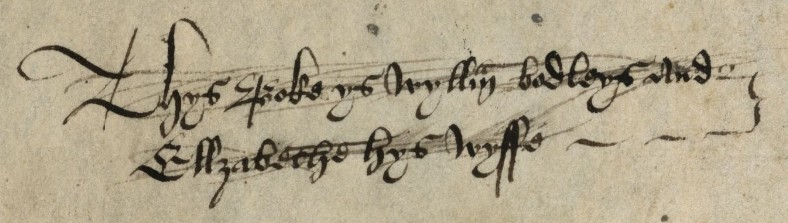 William Bodley inscription in MS 142 held at Corpus Christi College, Cambridge