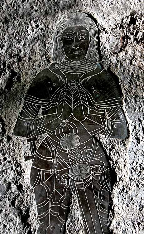 Memorial brass of Gervase Clifton