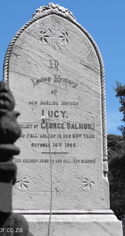 Headstone of Lucy (Funnell) Salmon