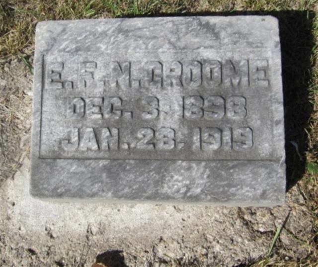 Gravestone of Edward John Beresford Groome and Susan Jane Ewing