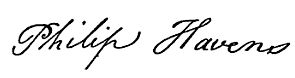 Signature of Philip Havens