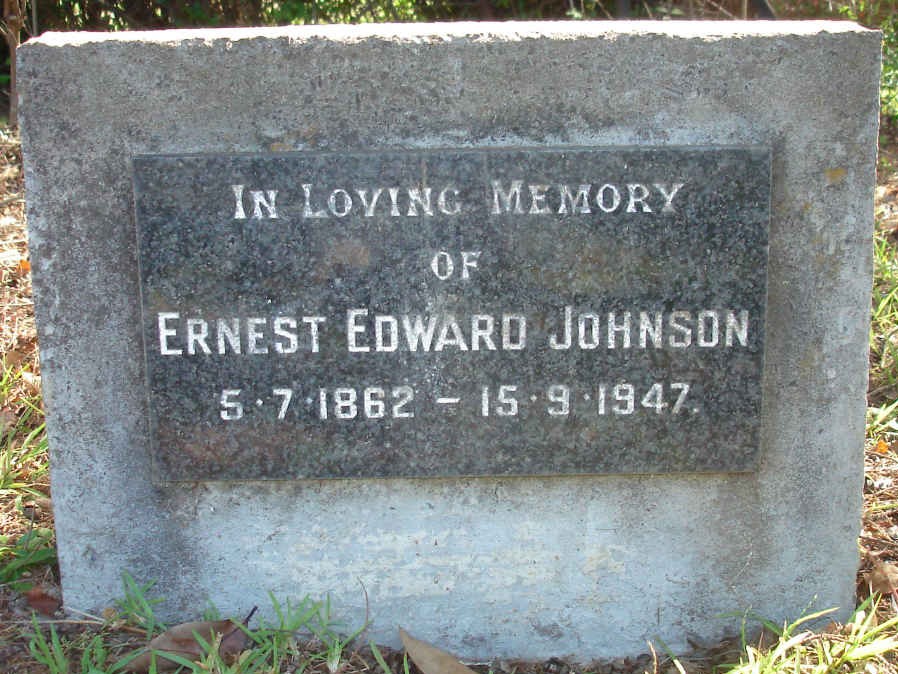 Grave of Ernest Edward Johnson