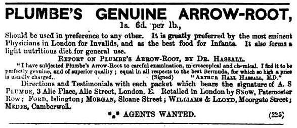 Plumbe Arrowroot Advertisement