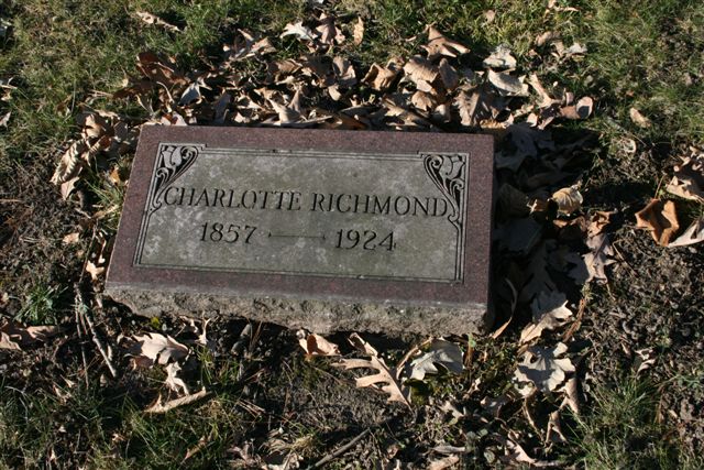 Gravestone of Charlotte Elizabeth Richmond