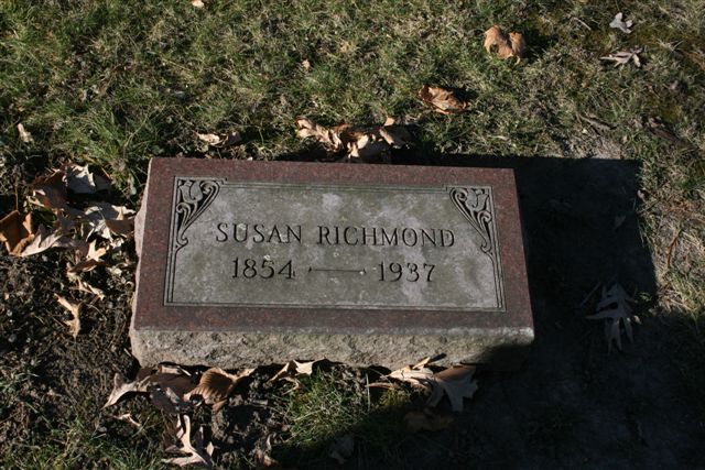 Gravestone of Susan Richmond