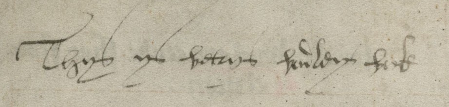 Beatrice Bodley inscription in MS 142 held at Corpus Christi College, Cambridge