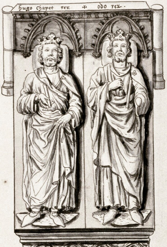 Tomb Effigies of kings Hugh Capet and Odo