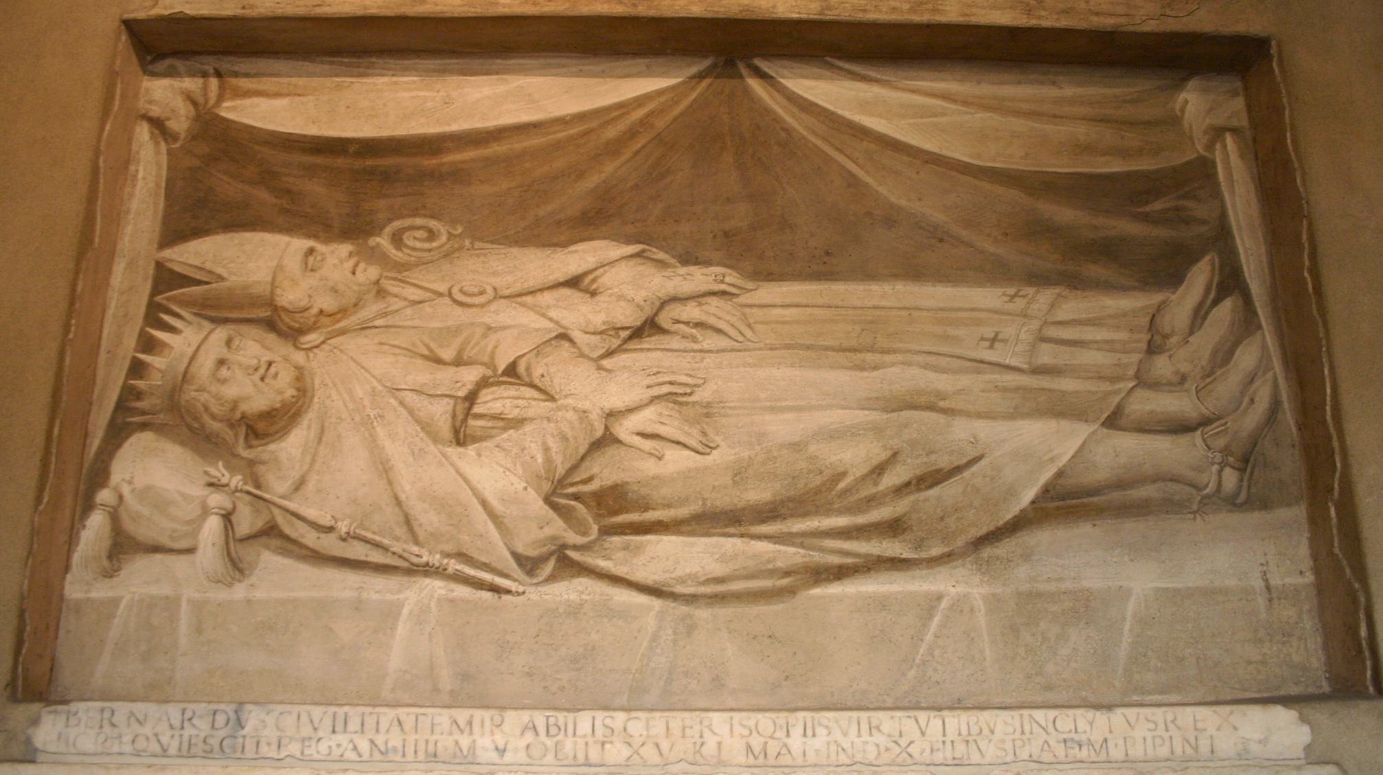Fresco of the tomb of Bernard