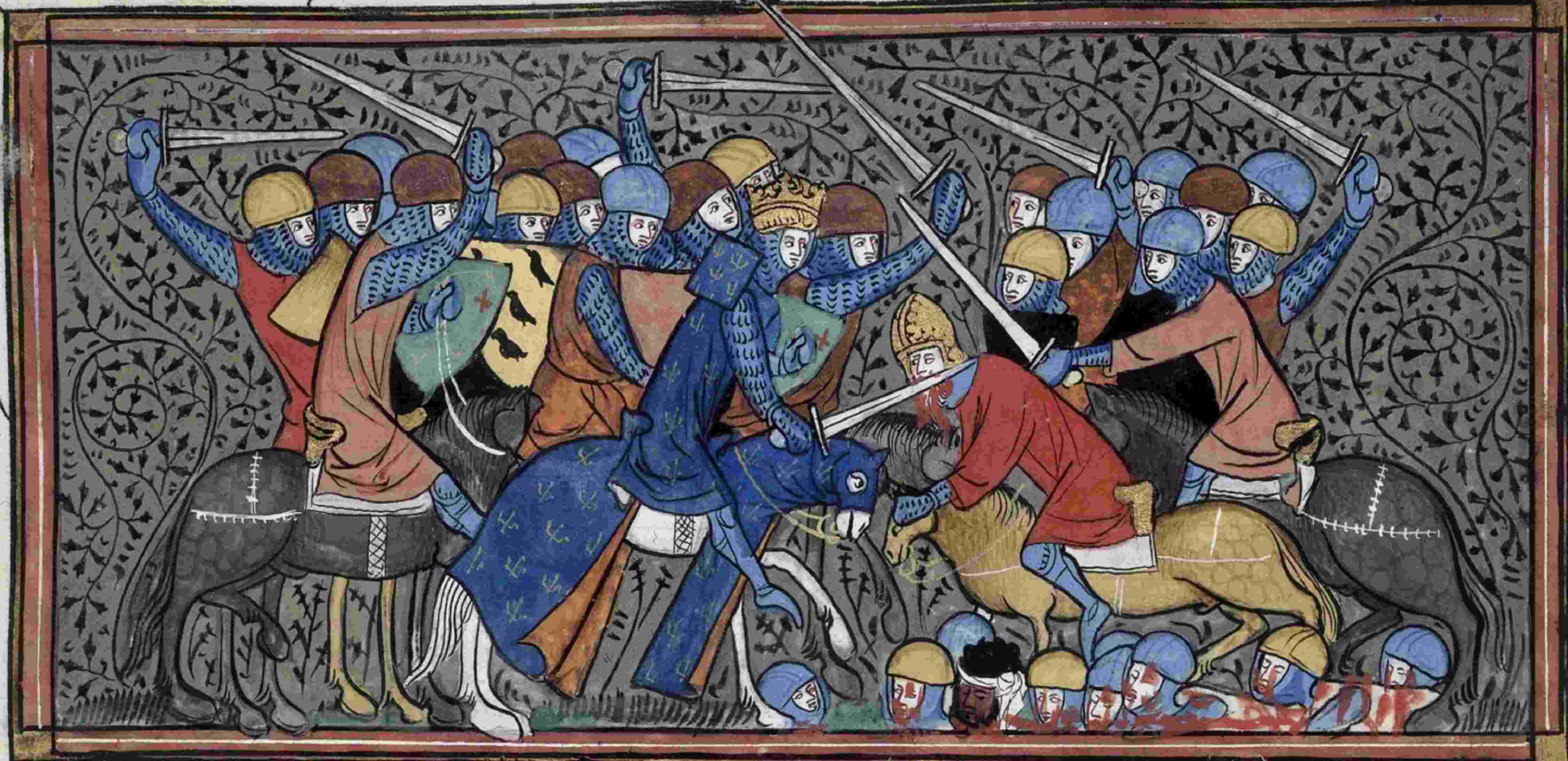 Charles Martel defeating Eudo and the Saracens