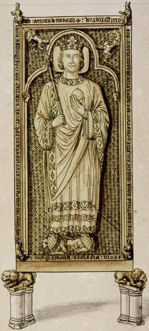 Memorial brass of Charles the Bald